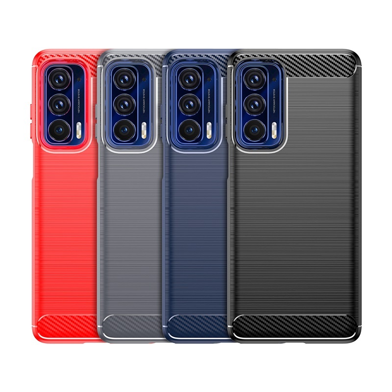 High Quality Factory Wholesale Carbon Fiber Silicon Back Cover Phone Case For Motorola Edge 2021