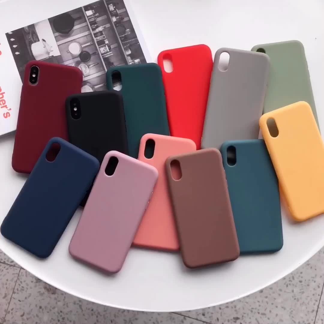 HOT custom wholesale soft Shockproof Thin Anti-knock Candy Color premium Silicon tpu mobile cell phone case 2021 For iphone 12
