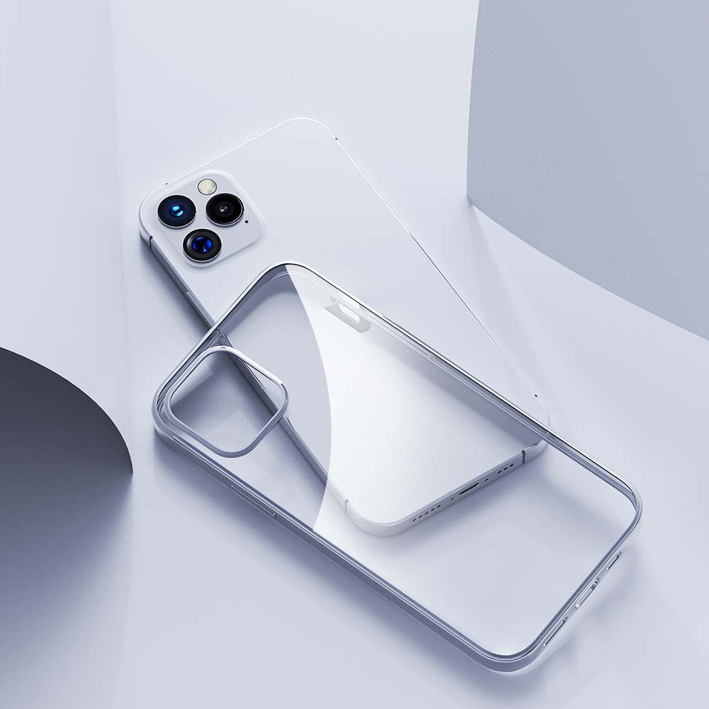 ROCK 2020 Clear Ultra Thin Electroplating Protection Case For iPhone mini 12 pro max Transparent Phone Cases Mobile Covers