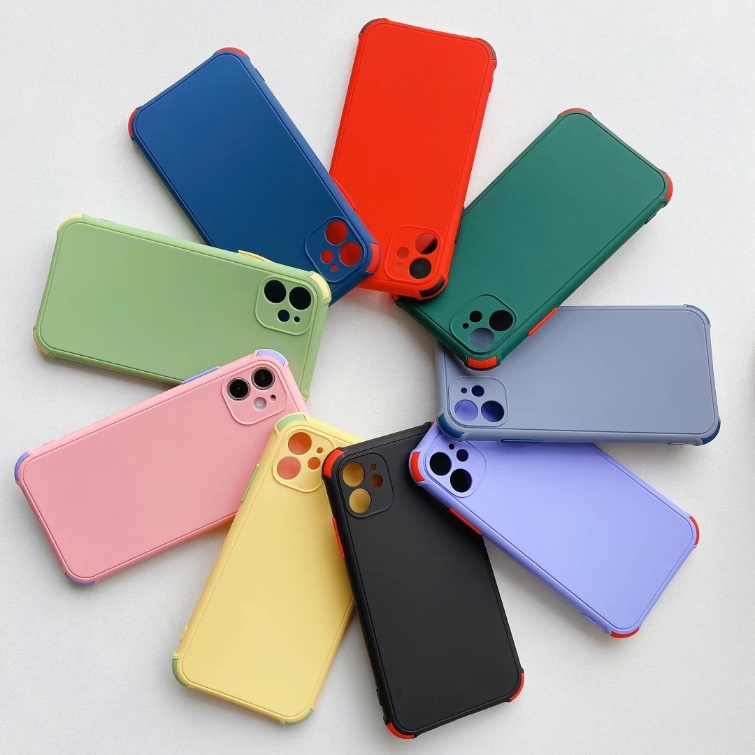 2021 Accurate hole position Soft thin Back Cover Bags drop proof tpu mobile phone case for Iphone 13 12 11 Pro Max X XR XS 678