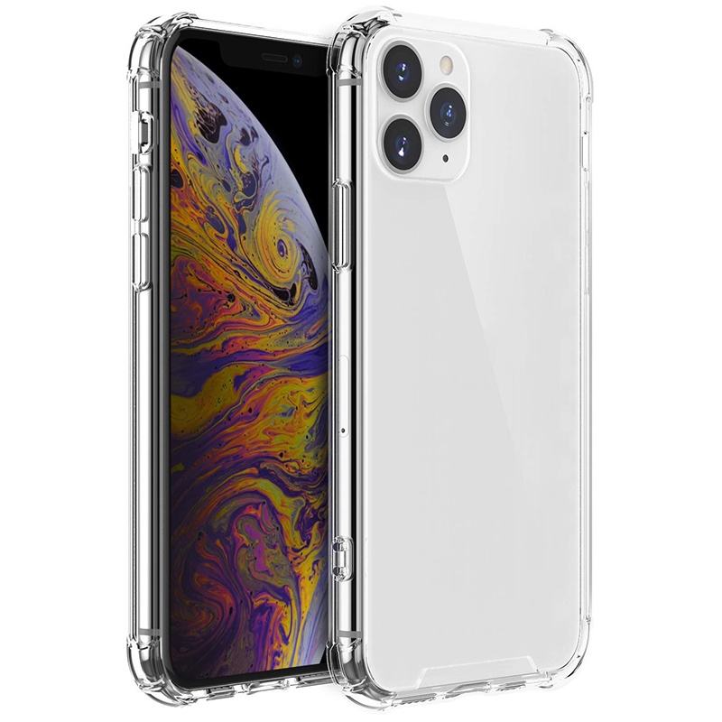 wowstrong custom shockproof acrylic base and TPU edge mobile phone Case for iPhone x for iphone 11