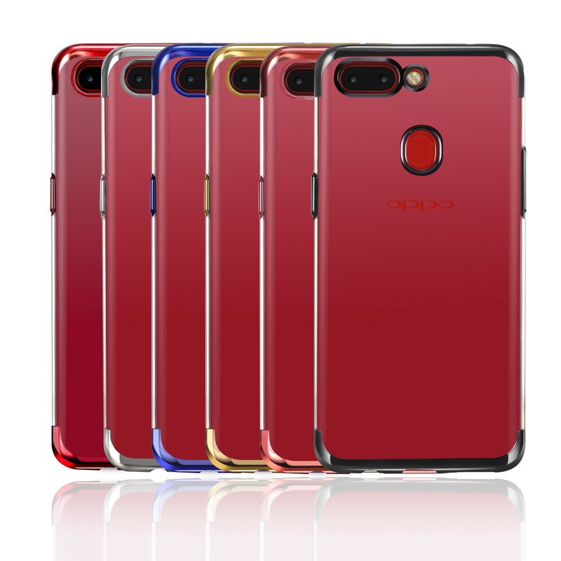 Electroplating Shining Phone Case Ultra Thin Soft TPU Electroplate Cases Back Cover Shell for OPPO