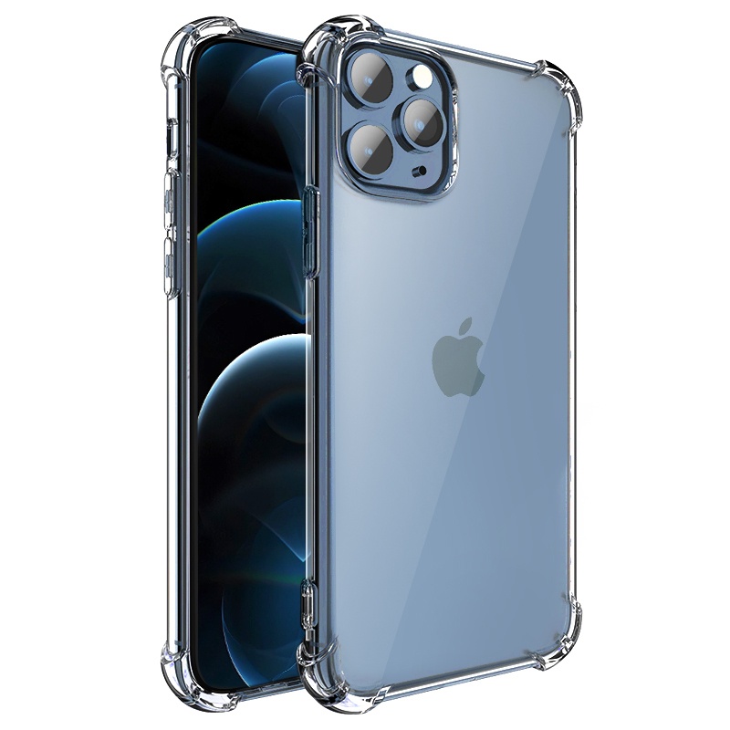 For Iphone 13 Case Shockproof, 1.5mm Thin Transparent Crystal Clear Tpu Bumper Phone Case Back Cover For iPhone 11 12 14 Pro Max