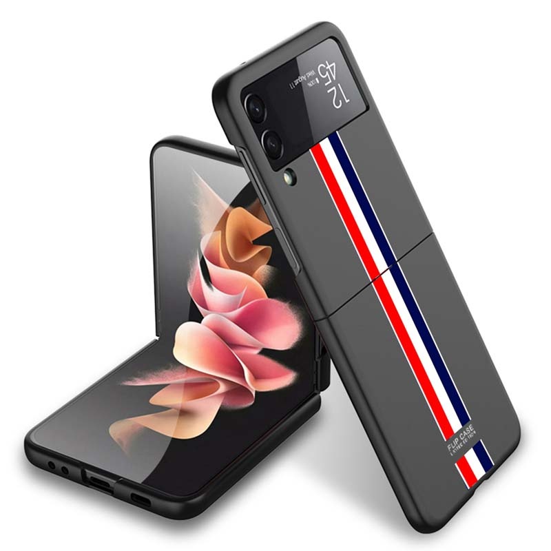 GKK Luxury Mobile Phone Case For Z Flip 3 Colorful Painting Hard PC Case For Samsung Galaxy Z Flip 3 5G Z Fold 3