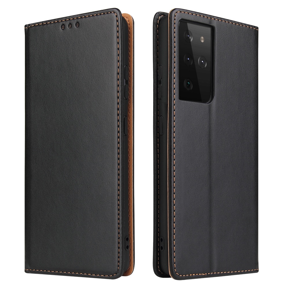 Hot Sale Thin and Light Leather Phone Case for Samsung Galaxy S21 wallet Case with card holder and stand to view