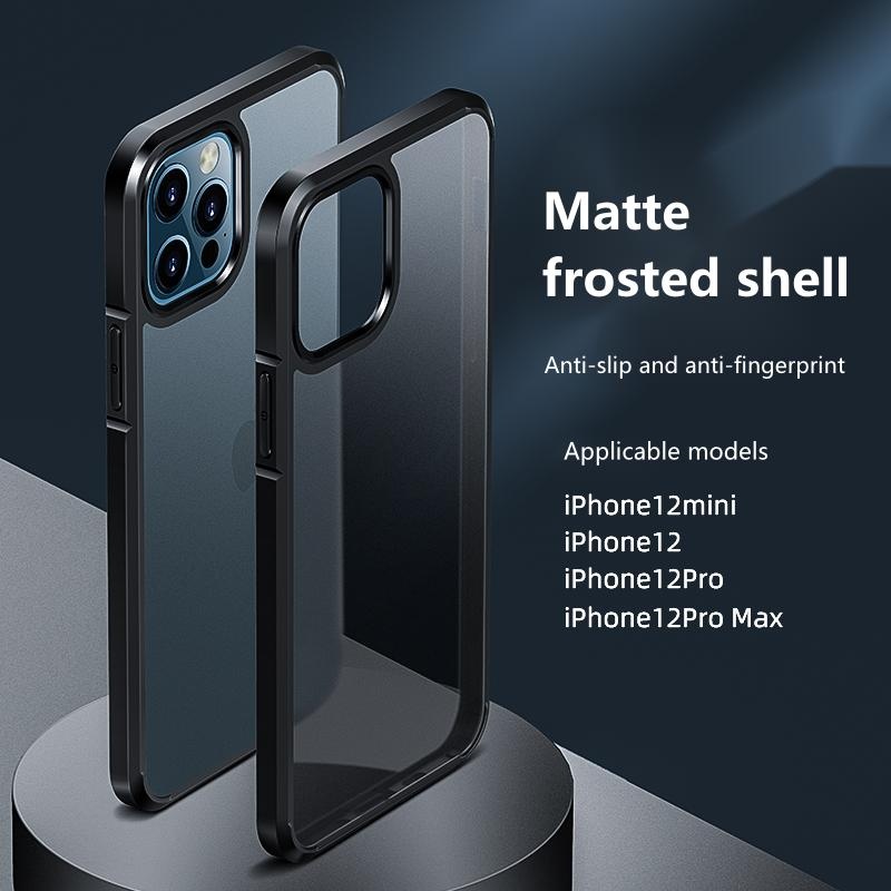Finely crafted micro-matte texture as light as thin paper lens protection  precise hole position case for phone 12 series