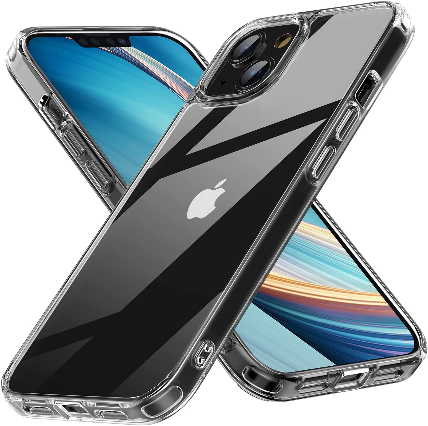 For iPhone 12 13 mini pro max Transparent TPU Case