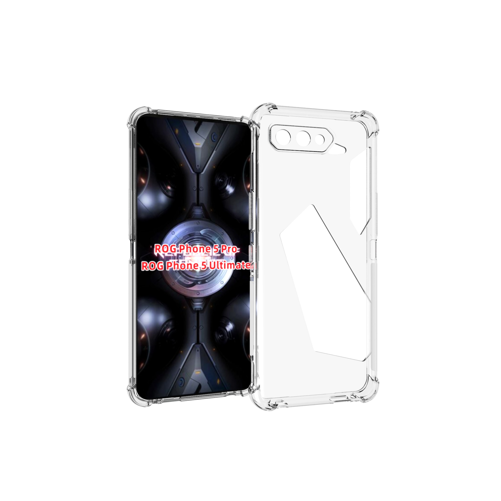 For Asus ROG Phone 5 Pro Case Clear Transparent Ultra Thin Soft TPU Back Cover Phone Cases For Asus ROG Phone 5 Pro 2021