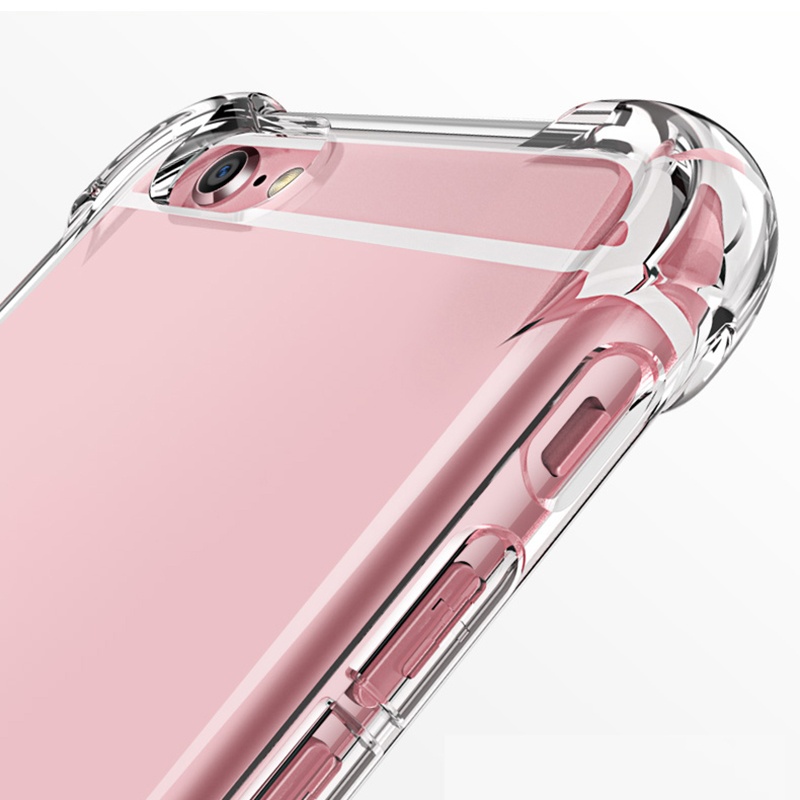 Clear Slim TPU Acrylic Case For iPhone 7 8 6s Plus Back Cover Thin Crystal Protect Rubber Phone Case For iphone 12 Pro Max