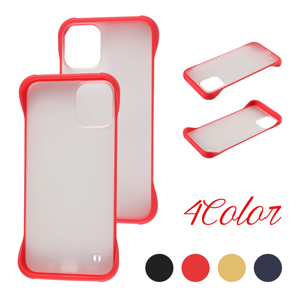 Ultra Thin Frameless Matte Back Cover Hard PC Soft TPU Case for iPhone 12 Mini 11 12 Pro Max XS Max XR X 7 8 Protective Case