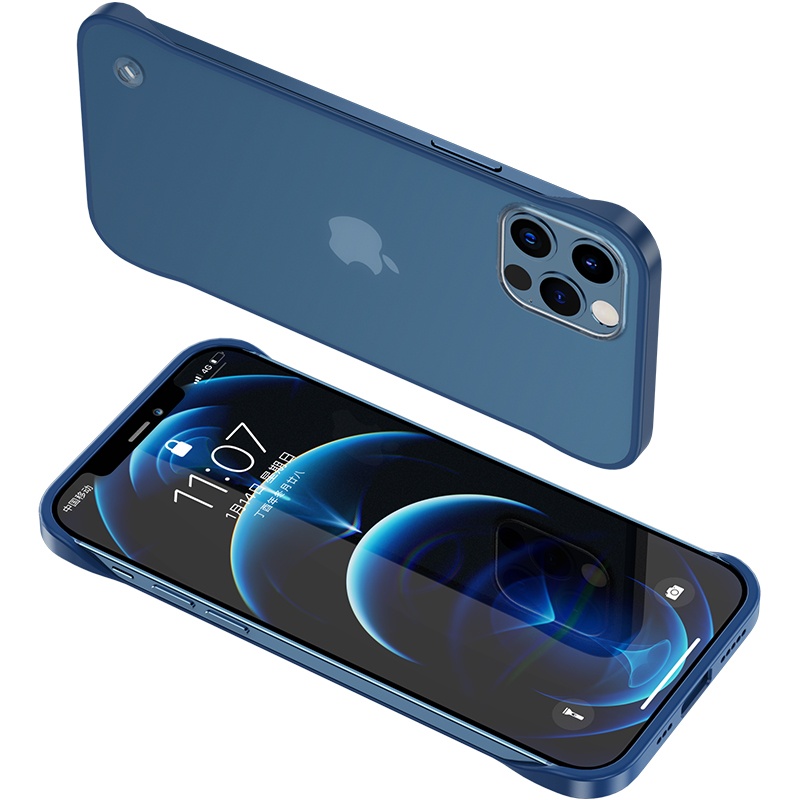 50pcs Phone Case free shipping free phone film Borderless design Thin Shockproof Strong anti Frosting feel TPU with iPhone