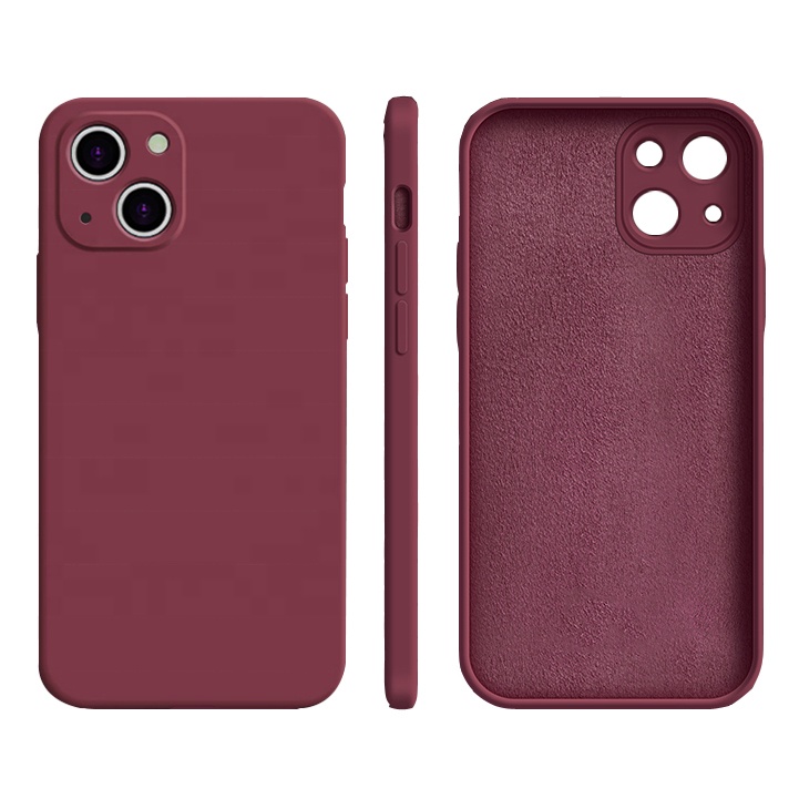 Luxury Liquid Silicone Phone Case For iPhone 13 12 11 Pro Max Mini XS MAX XR X 8 7 SE 2020 Soft Thin Cover funda