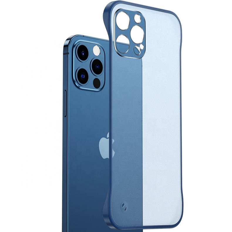 2021 new arrival custom sublimation PC light phone back cover thin Shockproof phone case with strap for iPhone 12 13 series