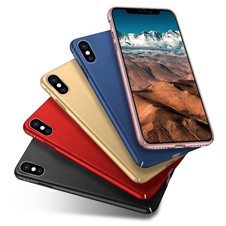 Ultra thin oil painting matte feeling hard PC cell phone case for iPhone X, blank plastic mobile phone case for 12 Pro Max