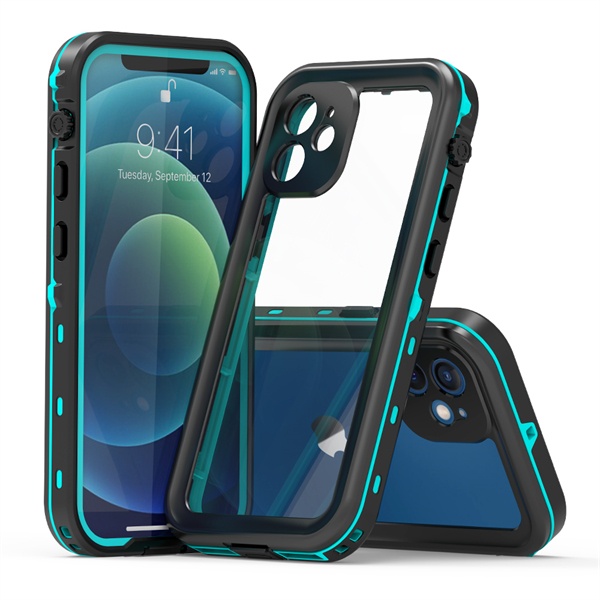 2021 Hot Transparent back  PC+TPU rugged antislip anti-fall Shockproof Waterproof phone case 100% fit cover for iP hone12 Mini