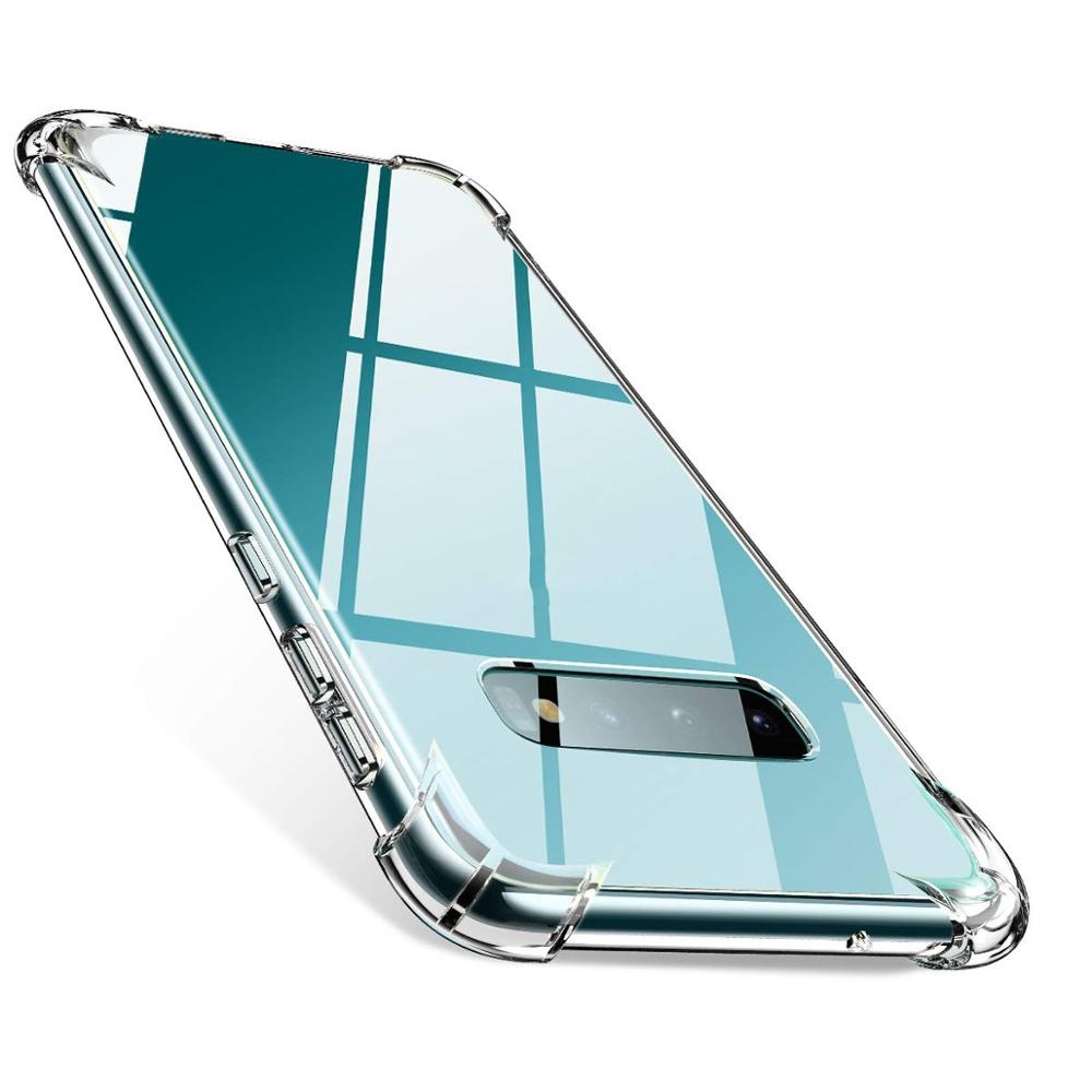 DIVI Crystal Clear Bumper Phone Case Compatible with S10+ Plus, Ultra Thin Soft TPU Phone Cover for Samsung Galaxy S10 Plus