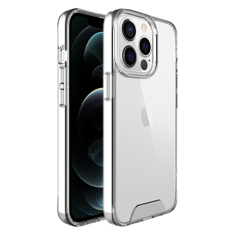 Thin Shockproof Transparent Bumper Hard PC Phone Back Cases For iPhone 13 12 Pro 11Pro Max Mini XS XR 678 Plus Note 10