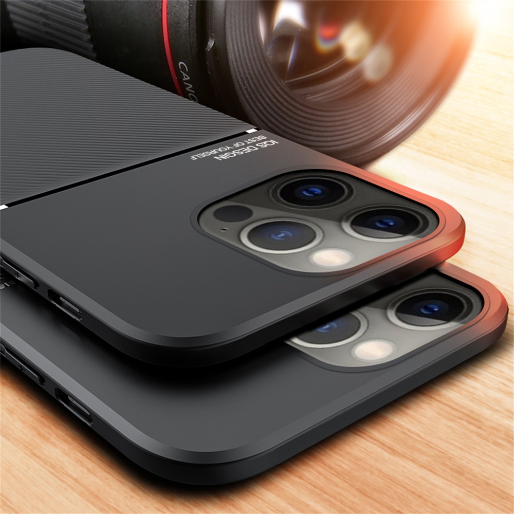 Ultra Thin Luxury Leather Phone Case For iPhone 11 pro max 12 X Xs max XR Magnetic Car Plate Back Cover