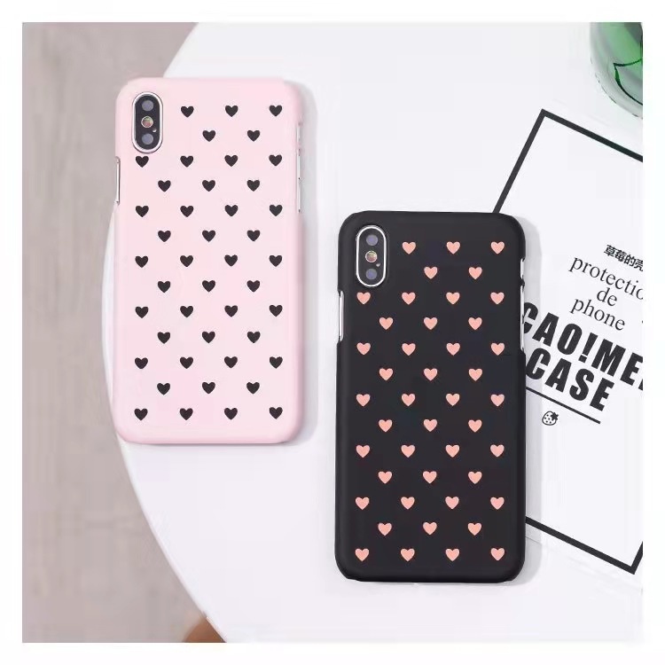 Lovely Love Cute Frosted Hard Drop Cover Ultra Thin Frosted Cell Phone Case For iPhone X Xr Xs Max 8 7 6S Plus