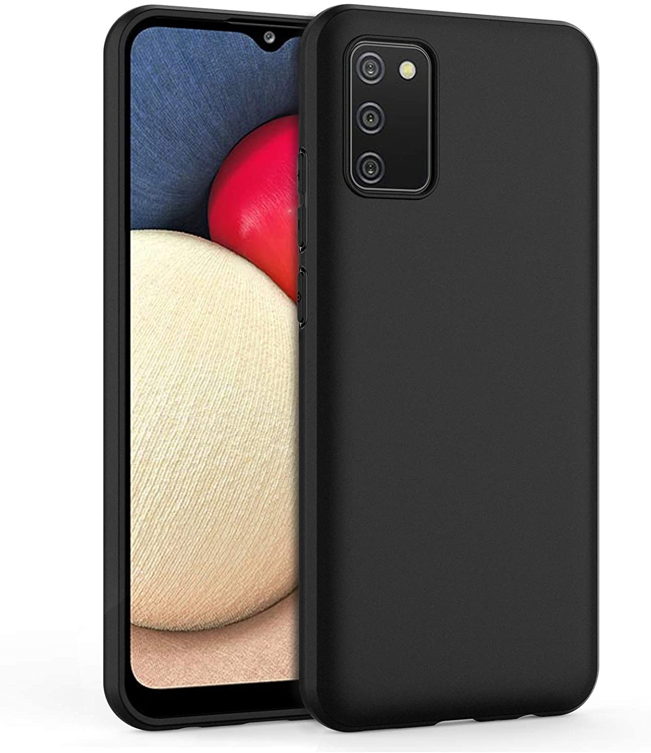 Black TPU Mobile Phone Case For Samsung Galaxy A03s A13 5G Shockproof Thin Soft Feeling Shockproof Cover