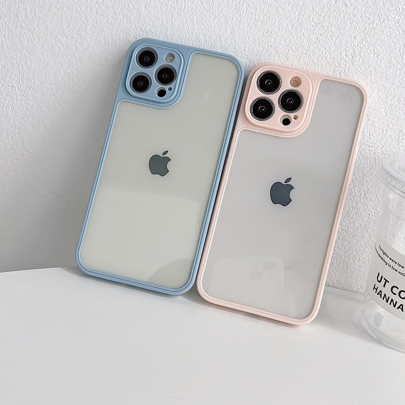 Fashion camera protection 0.38mm ultra-thin transparent shockproof phone  case for iphone13 12 11TPU Phone  Case