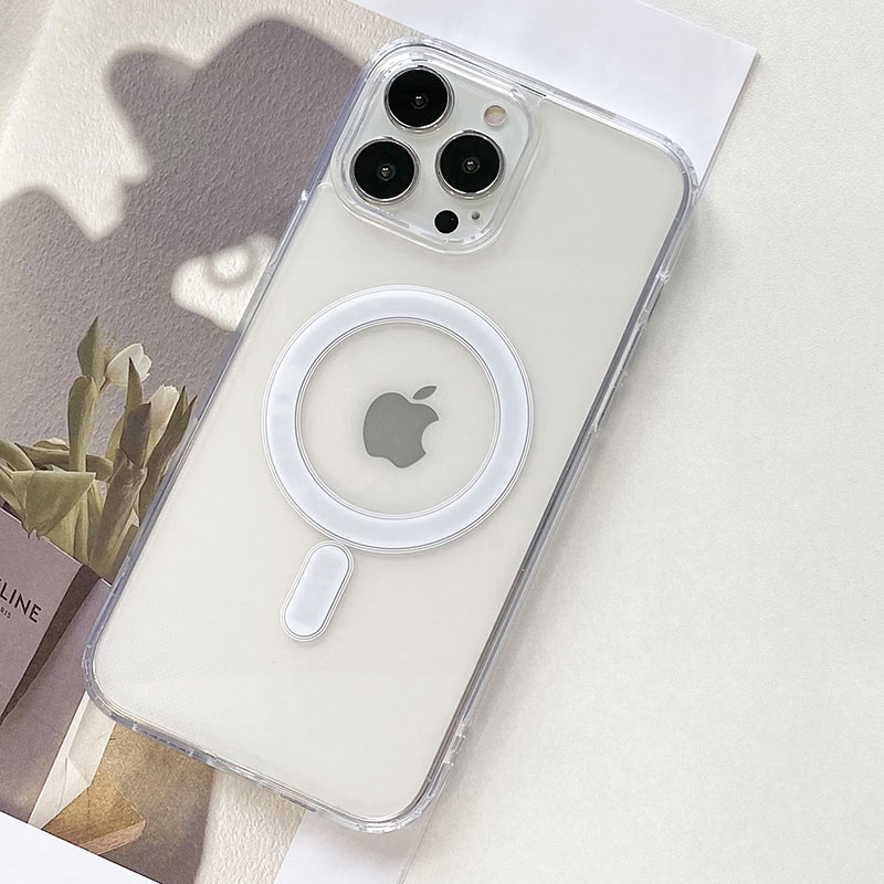 OEM Factory Ultra-thin Silicone Clear Magsafe Phone Case for iPhone 13 12 Pro Max 11 XR