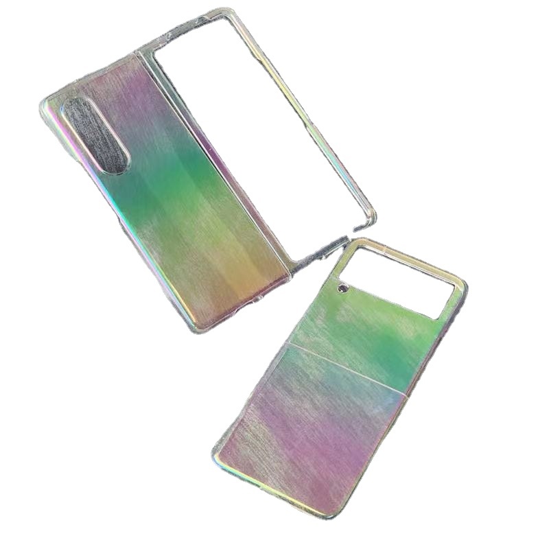 For Samsung Z Flip 3 Case Colorful Clear Glitter Bling Design Ultra Thin Soft TPU Cover For Samsung Z Fold 3/2 Phone Case