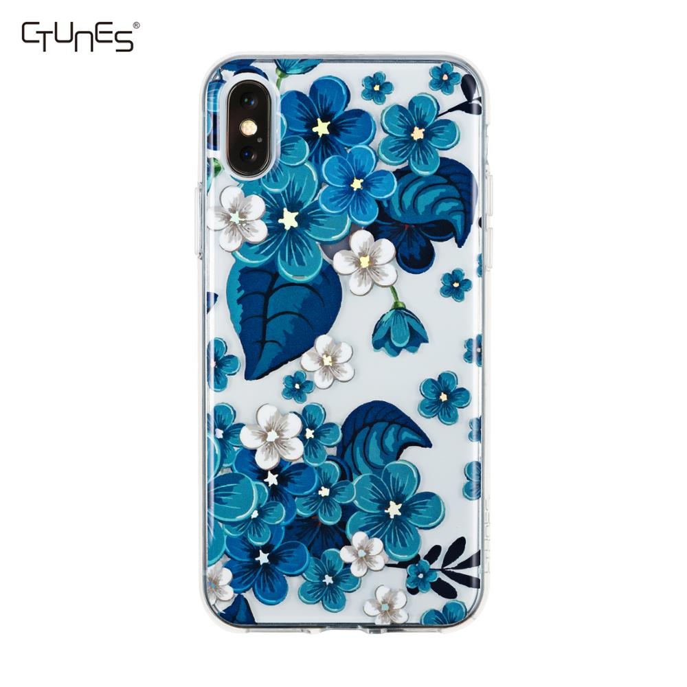 Initial Colorful Printing Cell Phone Case Ultra Thin Shockproof IMD Phone Case For Iphone 6 7 8 X Xs
