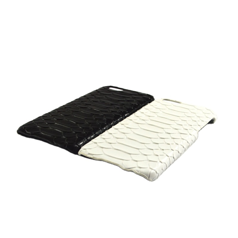 Anti knock back cover Super thin oem python skin custom eco white phone case