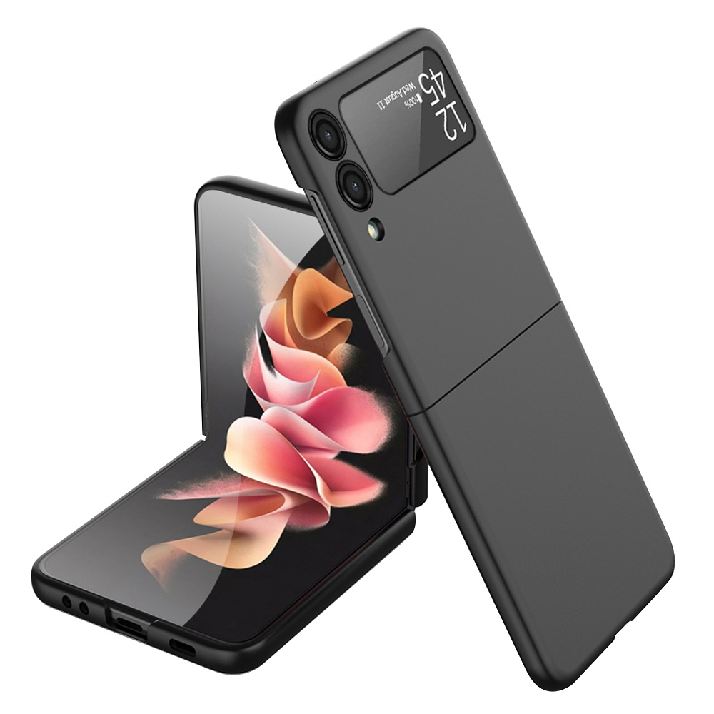 for samsung z flip 3 slim thin folding colorful mobile cover tpu pc 2 in 1 phone case for samsung galaxy z flip 3 5g