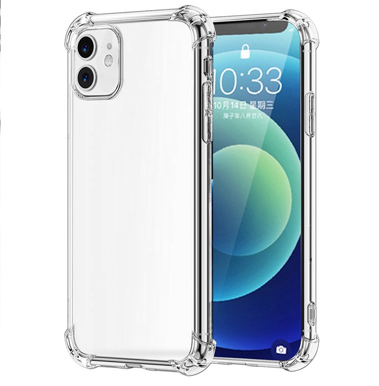 Clear Silicon Ultra Thin Soft TPU Case For iphone 6 7 8 P XS XR MAX for iphone 12 pro max Transparent Phone Case mobile covers
