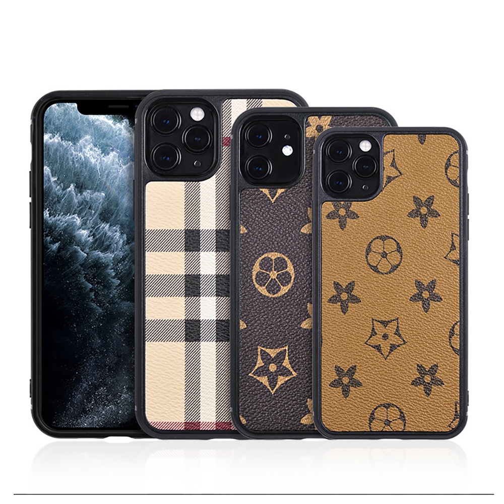 Wholesale Mobile Protection Accessories Fashion Grids TPU Thin Vintage Print Classic Style Phone Case for iPhone 11 12 pro max