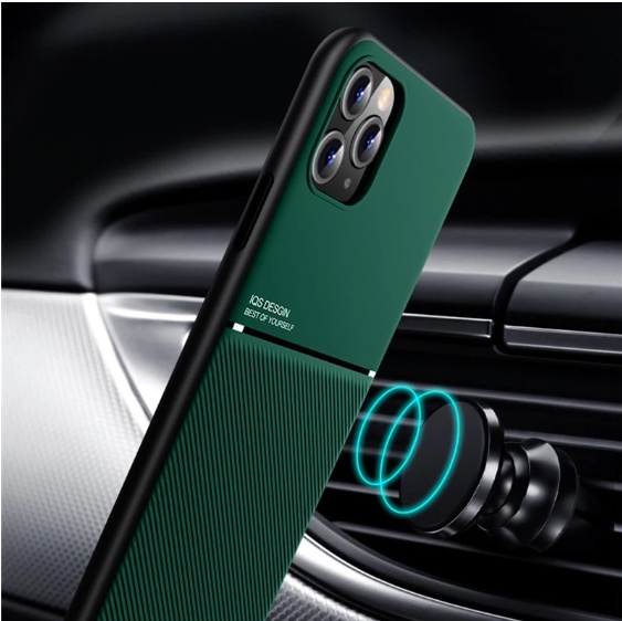 Luxury Leather phone Case For iPhone 11 pro max 12 X Xs max XR 7 8 6 6S Plus SE 2020 Ultra thin Magnetic Car Plate back Cover