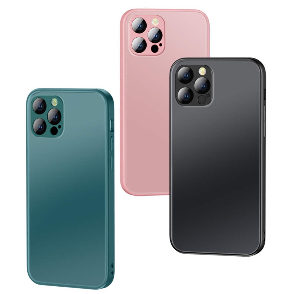 High Quality Custom Frosted glass Phone Case Back Cover for iPhone 12 11 Pro Max Mobile Samsung Phone Hauwei P40