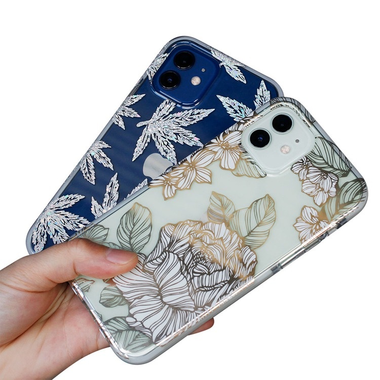 2021 Hot Selling Custom Fancy Girls Durable Transparent Slim Thin IMD Marble Mobile Phone Casing Case For Iphone 12 13 Pro Max