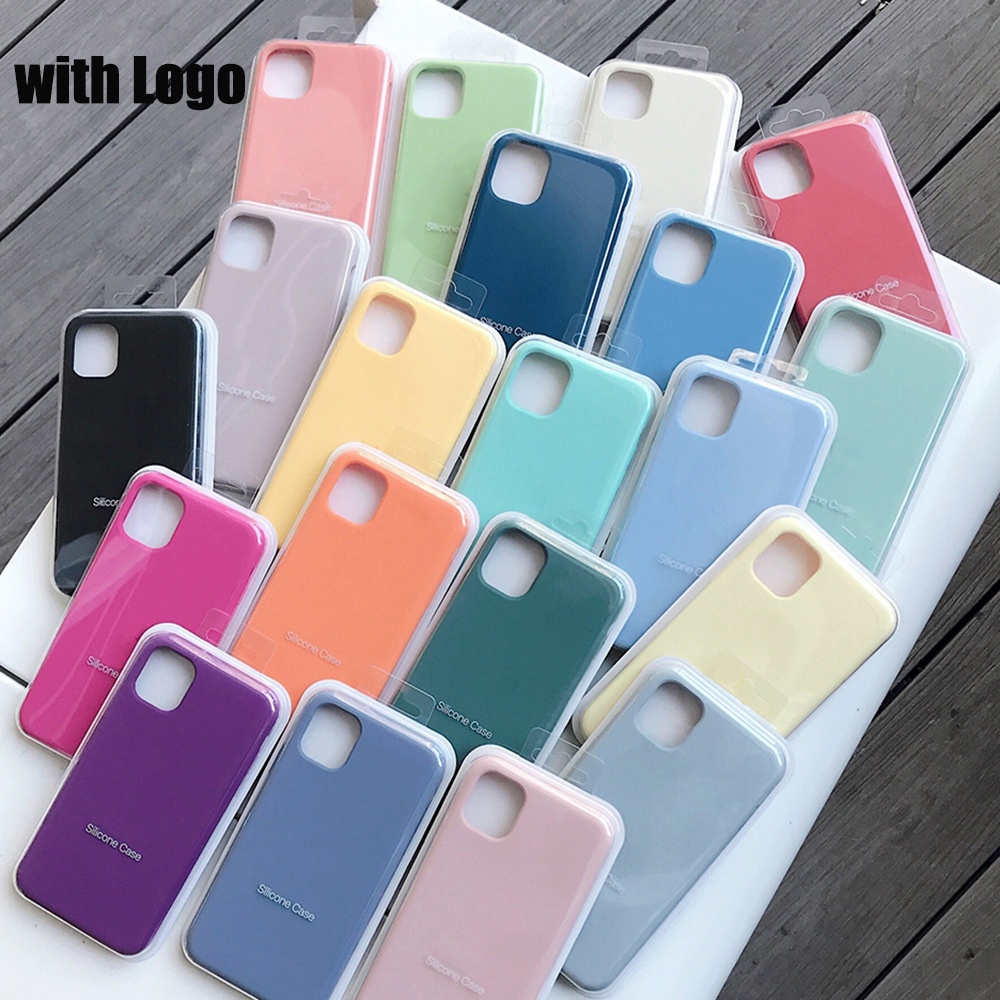 Amazon Hot Original Liquid Silicone Phone Case for iPhone 13 pro max mini Ultra Thin Shockproof Cover Case for iPhone 12 Phone