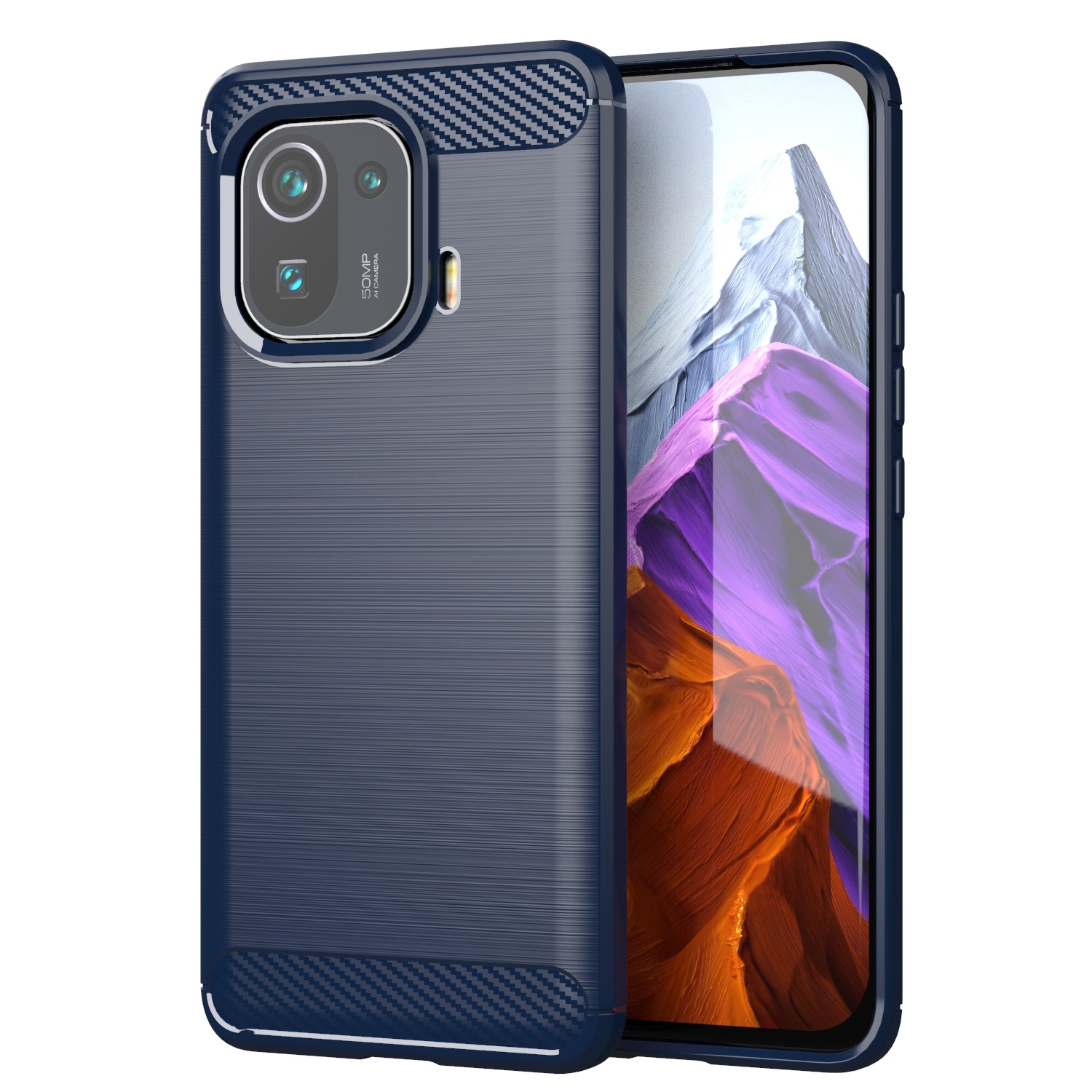 Ultrathin Shockproof Carbon Fiber Auto Focus Textured Anti Scatch Soft TPU Phone Case For XIAOMI POCO M3 PHONE F1 X3 NFC PRO