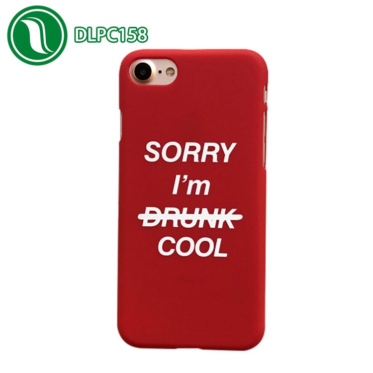 Acrylic hard case phone shell for iPhone 6 6plus 7 8 8plus X simple english letter ultra - thin matte hard case hand phone case