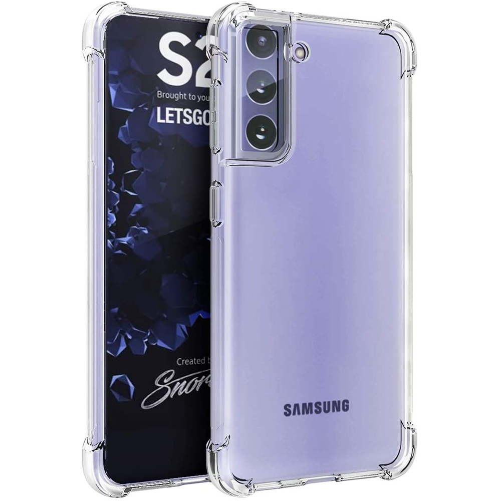 For Samsung S21 Clear Case, HOCAYU Ultra Thin Crystal Phone Case For Samsung S21 Plus Ultra S30 Shockproof Fundas Para Celular