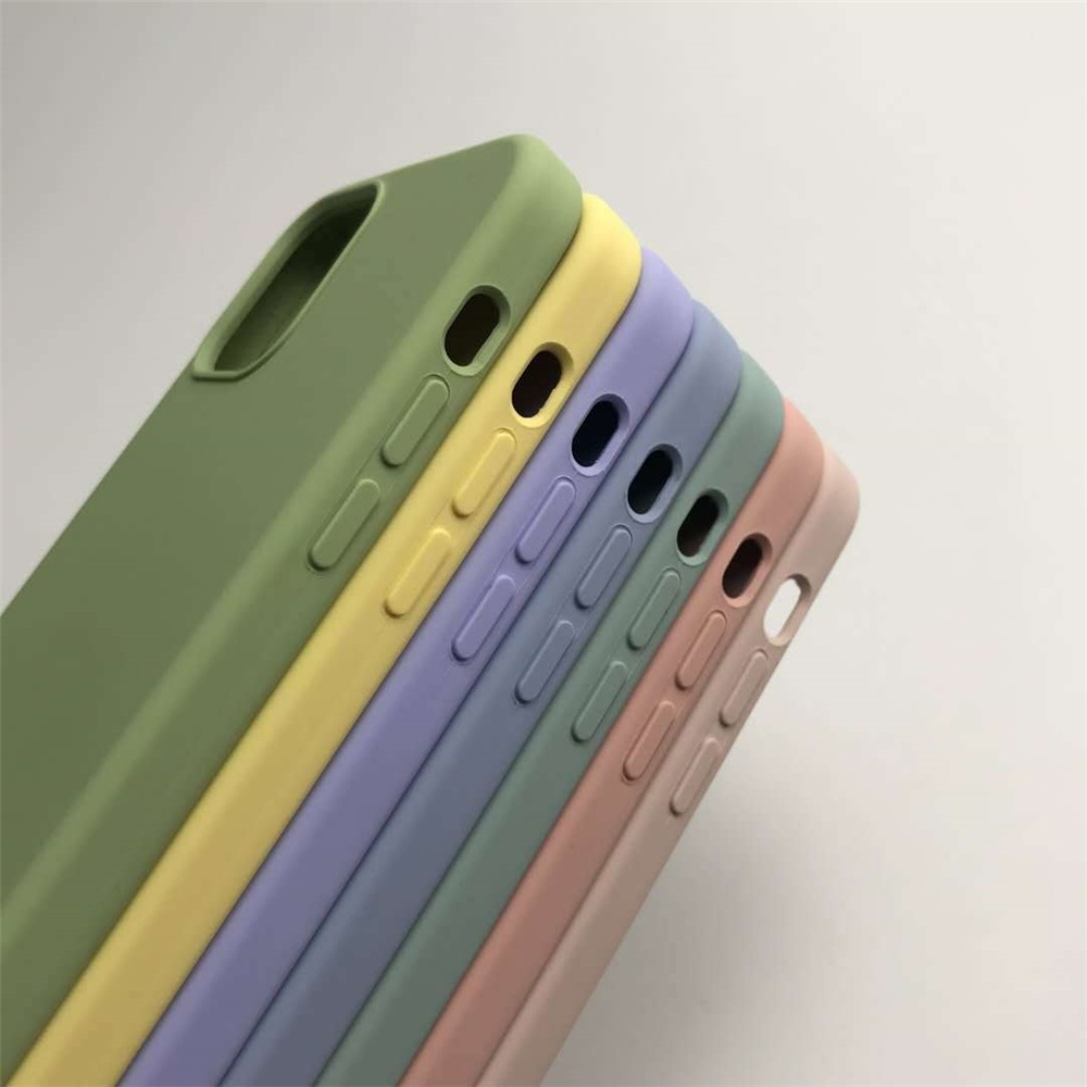 custom wholesale soft Shockproof Thin Anti-knock Candy Color premium Silicon tpu mobile cell phone case 2020 For iphone 11/12