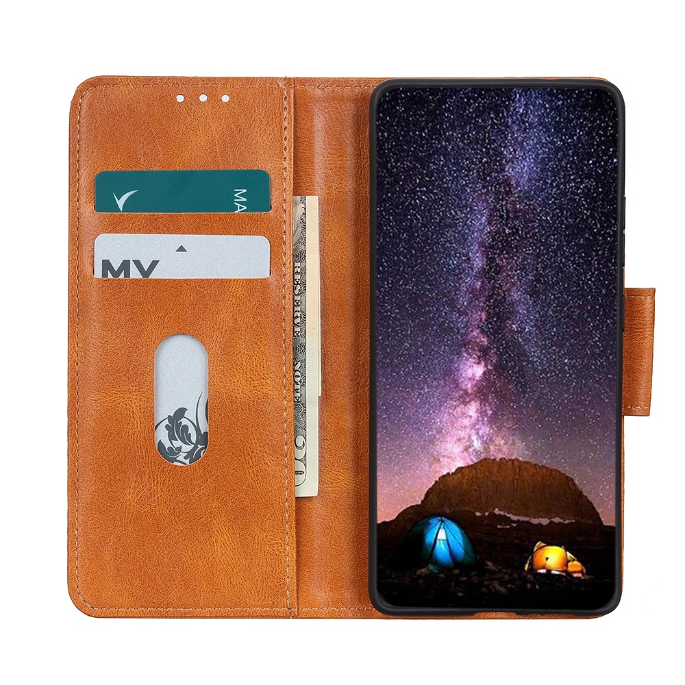 Two colors Crazy Horse pattern PU Leather Flip Wallet Case For SONY XPERIA 10 III   With Stand Card Slots