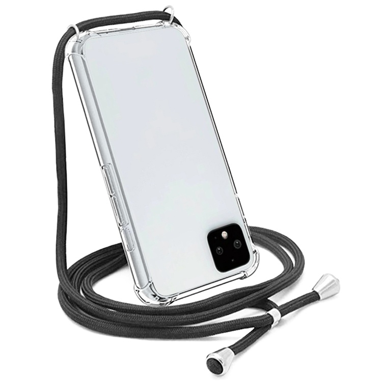 For Google Pixel 4XL Crossbody Phone Case Transparent Clear Shockproof Tpu Case Cover