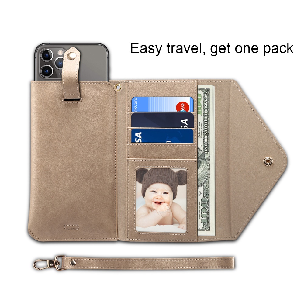 TENCHEN High quality multi-functional universal Wallet PU Leather Phone Case for iphone