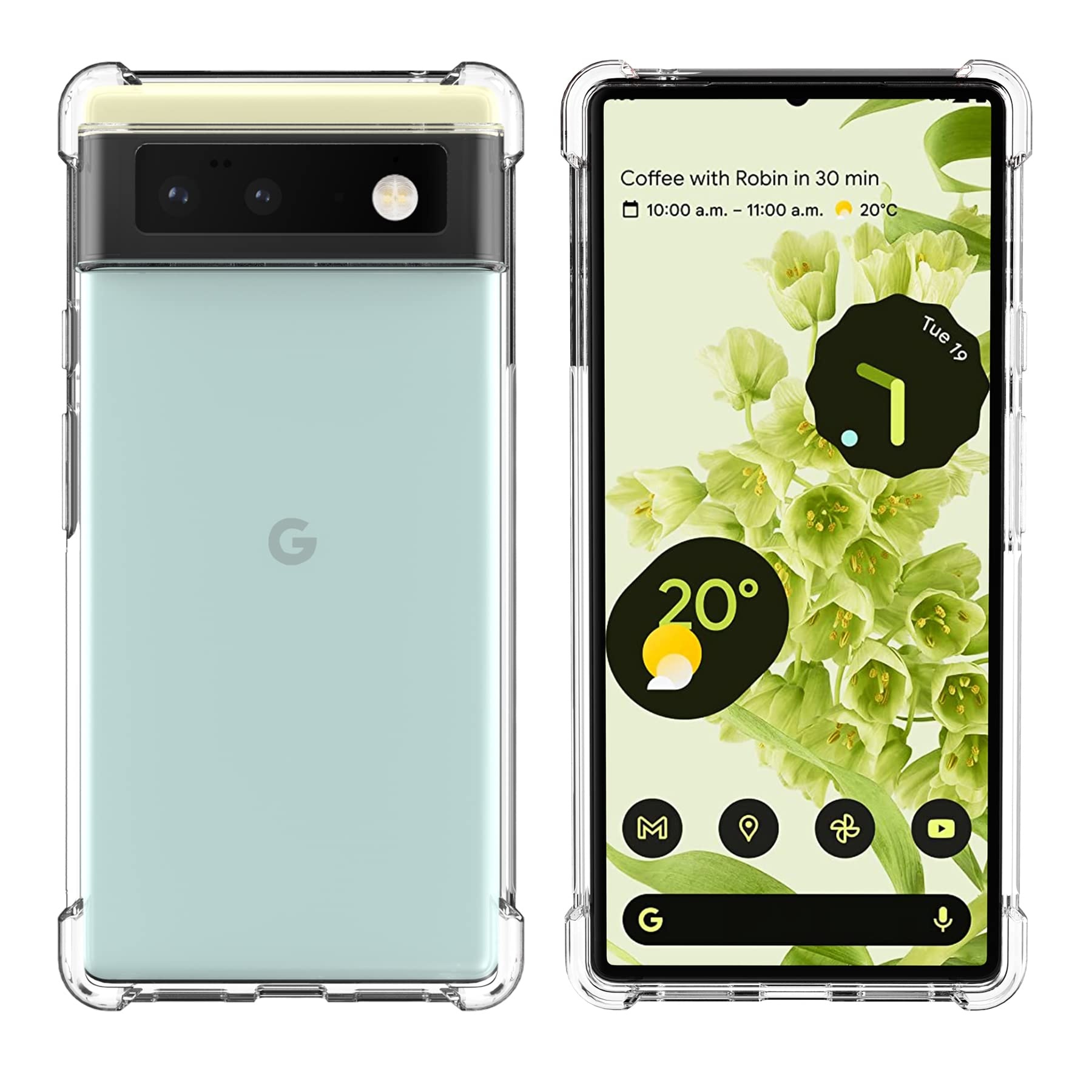 Ultra Thin Transparent Clear TPU Phone Case For Google Pixel 6 Pro