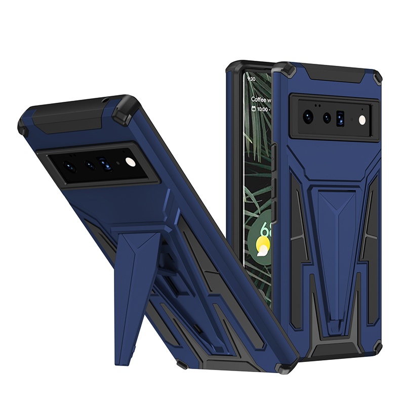 Amazon Popular Model Tpu Pc Hybrid Armor Hidden Magnetic Kickstand Phone Case for Google Pixel 6 Pro Cover