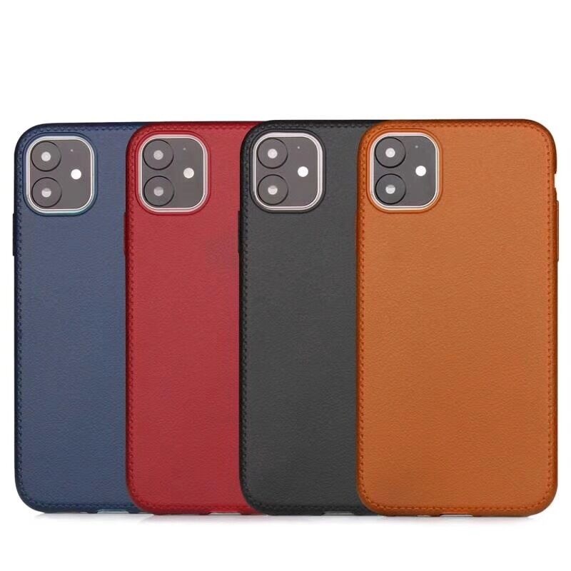 High quality customize  pebble pu leather phone case for iphone 12