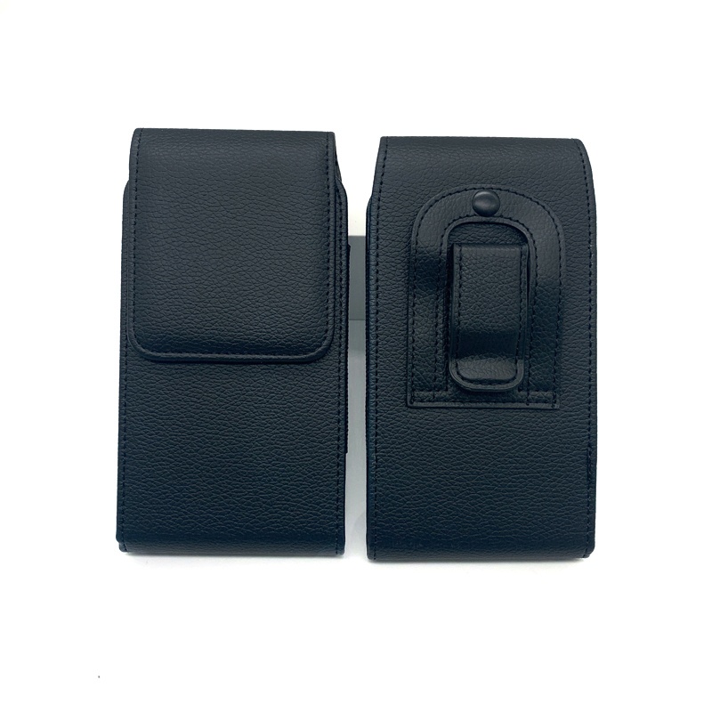 High quality new design lychee PU material water-proof business cell phone case belt clip
