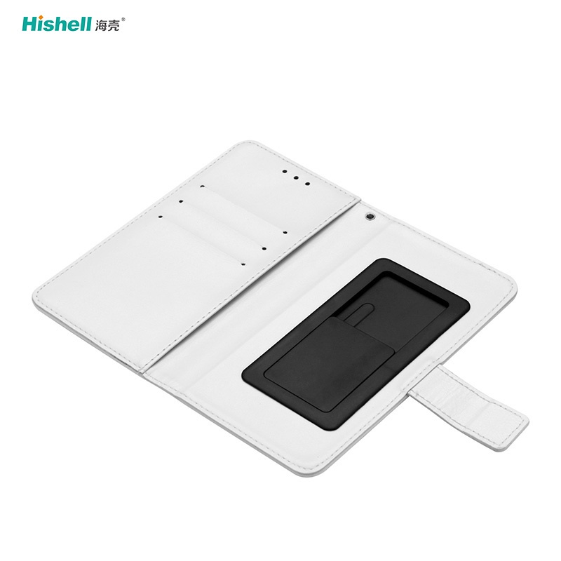 Hot Selling 3 Card Universal  PU Leather Portable Wallet Mobile Phone Case For Samsung