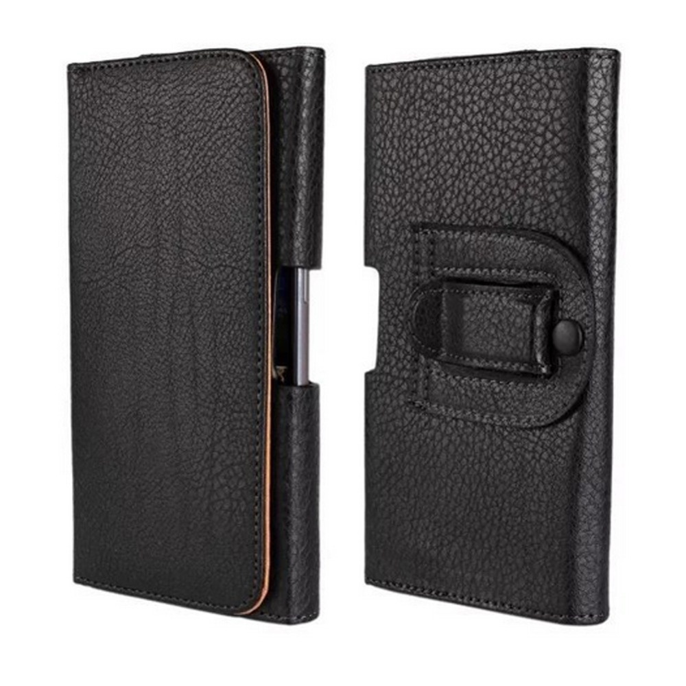 Luxury Universal Holster Belt Clip Waist Man Flip PU Leather Cover Bag Phone Case For iPhone 7 7plus