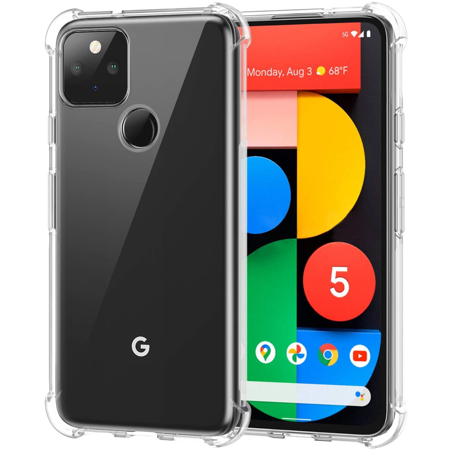 For Google Pixel 5 Clear Case, HOCAYU Ultra Thin Soft Phone Case For Google Pixel 5 4 xl Shockproof Fundas Para Celular